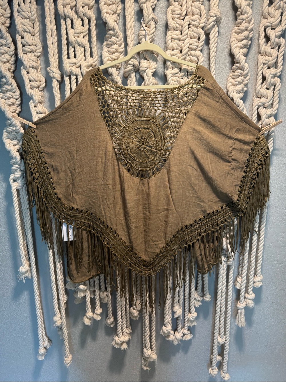 Primm | Crochet kimono - Olive Green | OS